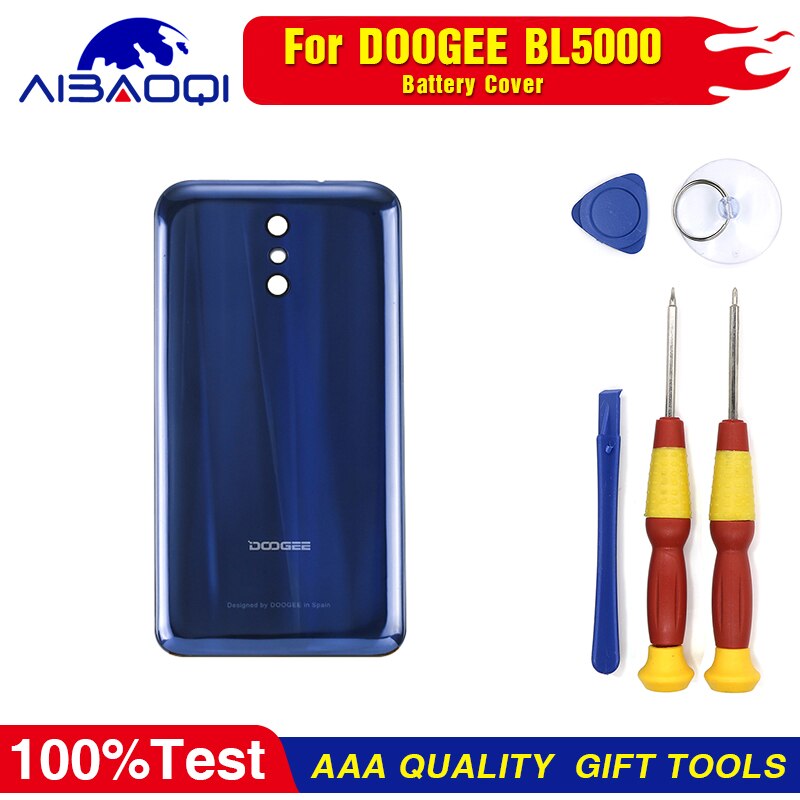 original Touch Screen LCD Display LCD Screen For DOOGEE BL5000 Replacement Parts + Disassemble Tool+3M Adhesive: Blue Battery Cover