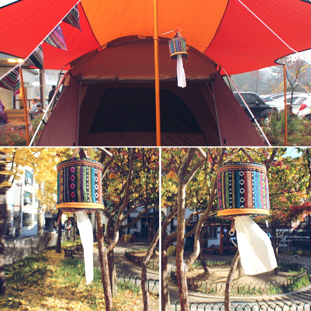 Rund toiletpapir opbevaringsholder rulle kuffert hjem udendørs camping telt kasser tissue cover hængende bøjle poser badeværelse eller køkken