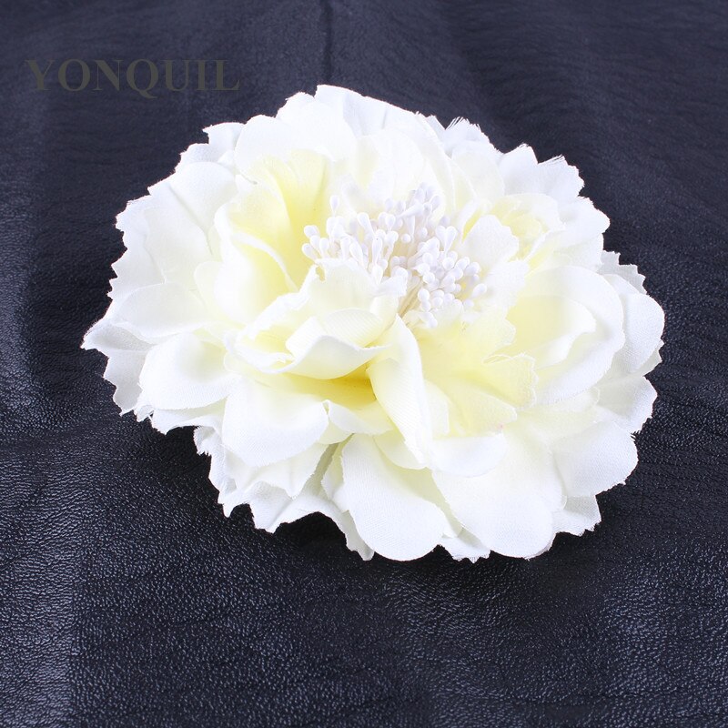 Vrouwen dames bloemen hoofdband bruid bruiloft haarband fascinators haaraccessoires fantasierijke veren hoofdtooi mesh huwelijk: Beige