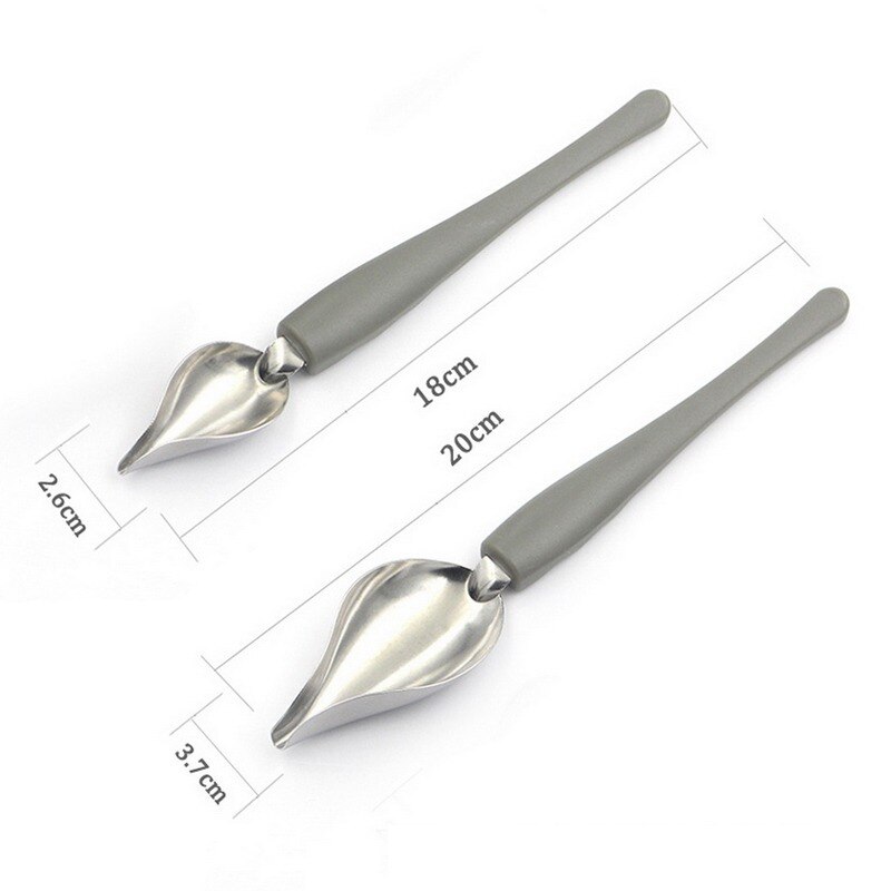 Deco Spoon Decorate Sushi Food Draw Tool Sauce Dressing Plate Dessert Bakeware Cake Gastronomy Spoon Coffee Tool: Large and Small