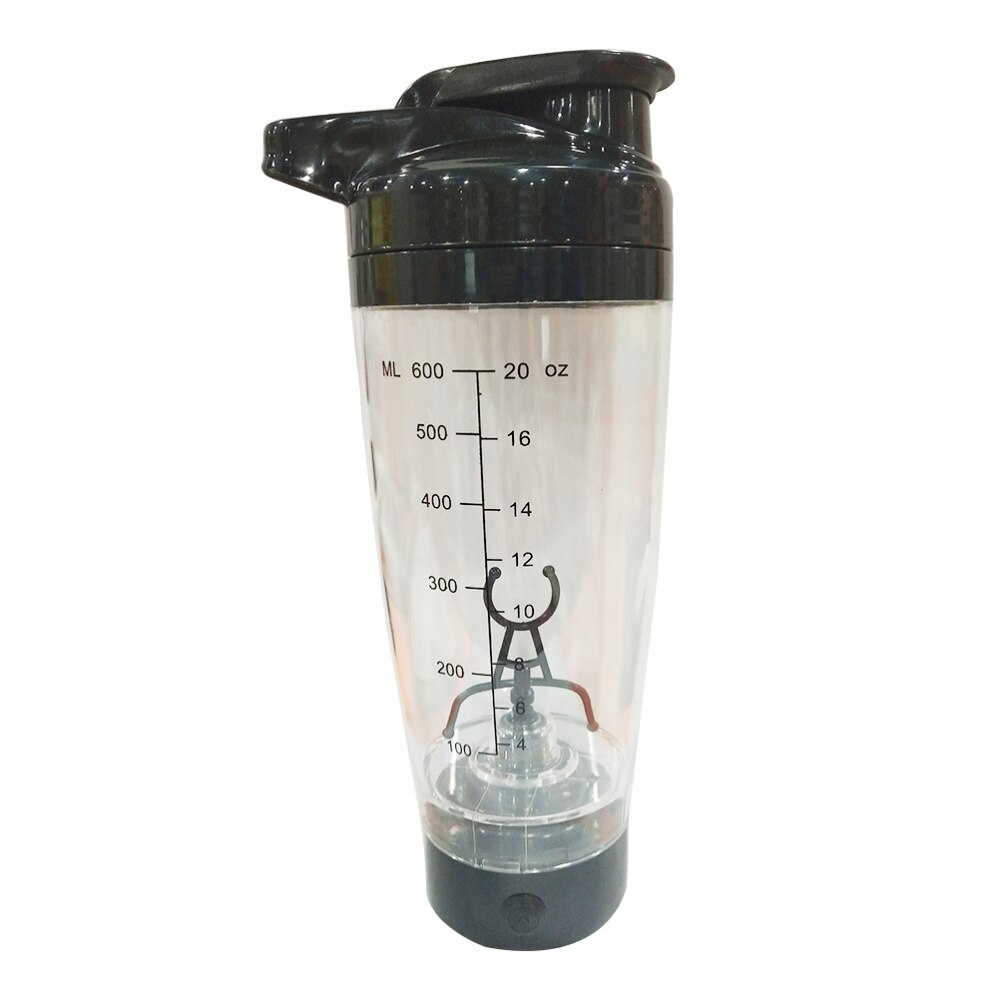 1 Pc protéine Shaker bouteille Vortex mélangeur tornade Shaker tasse Portable 600ml automatique à piles Shaker: Blue