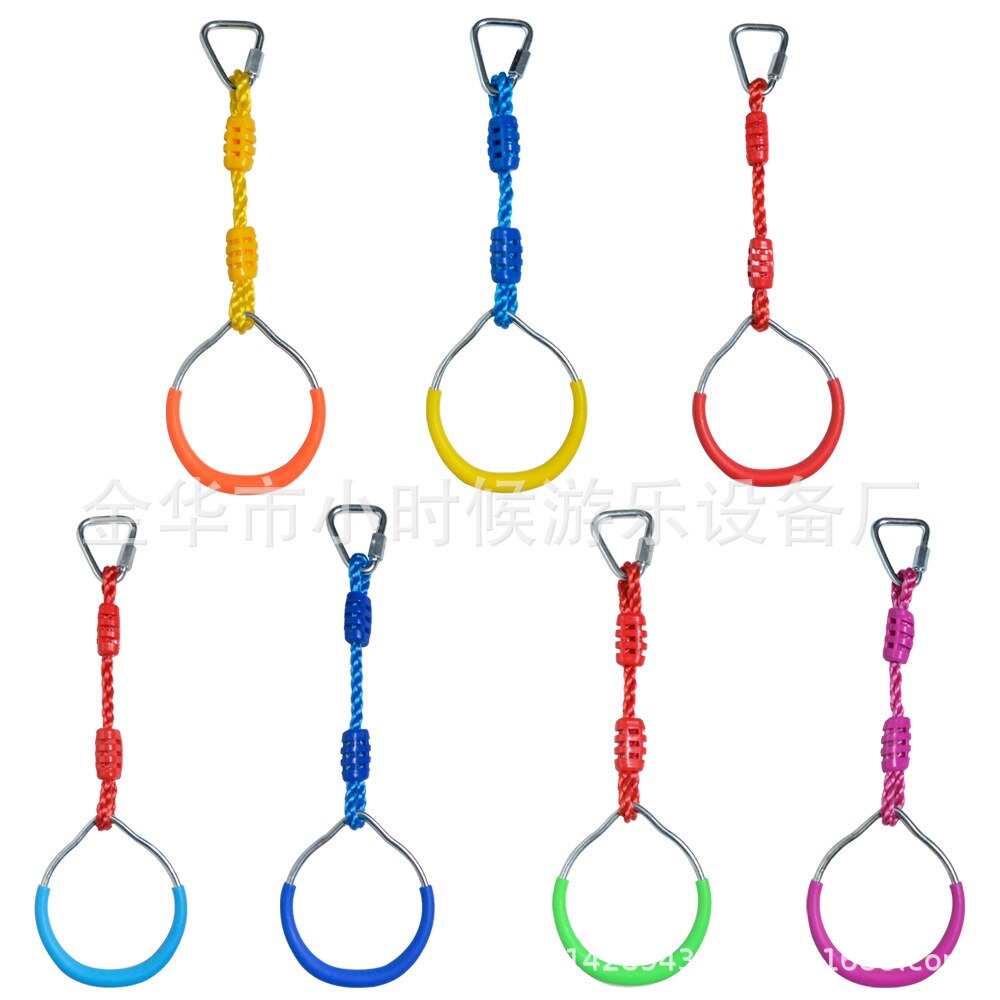 Kinder Fitness Ringe Kletter spiel Spielzeug Outdoor Training Aktivität sichere Sport Seil Schaukel Hänge ringe Kinder Kletter ausrüstung