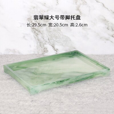 Luxe Groene Badkamer Accessoires Set Wc Tissue Box Handdesinfecterend Fles Zeepdispenser Toilet Decoratie Opslag Lade Om: Tray 04