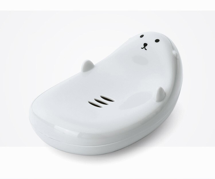 Słodki kreskówka kształt zwierząt mydelniczka odpływ łazienkowy mydelniczka dzieci zakochują się w kąpieli kuchnia akcesoria łazienkowe: szary