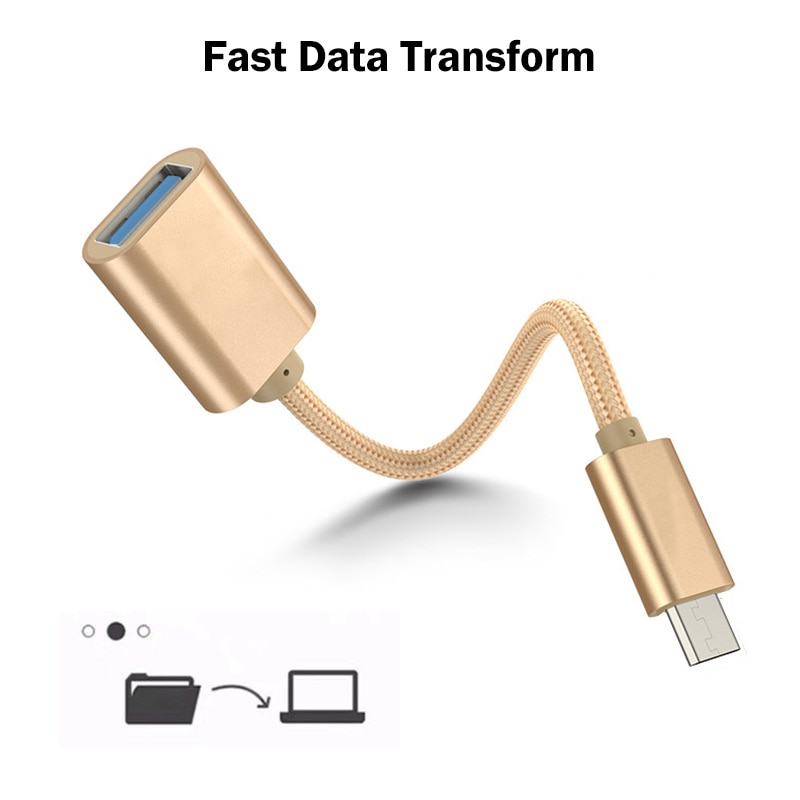 USB to Type-C OTG Adapter Cable for Samsung Galaxy A40 A50 A60 A70 A80 A50S A70S A31 A41 A51 A71 M30 M40 M31 USB C OTG Converter