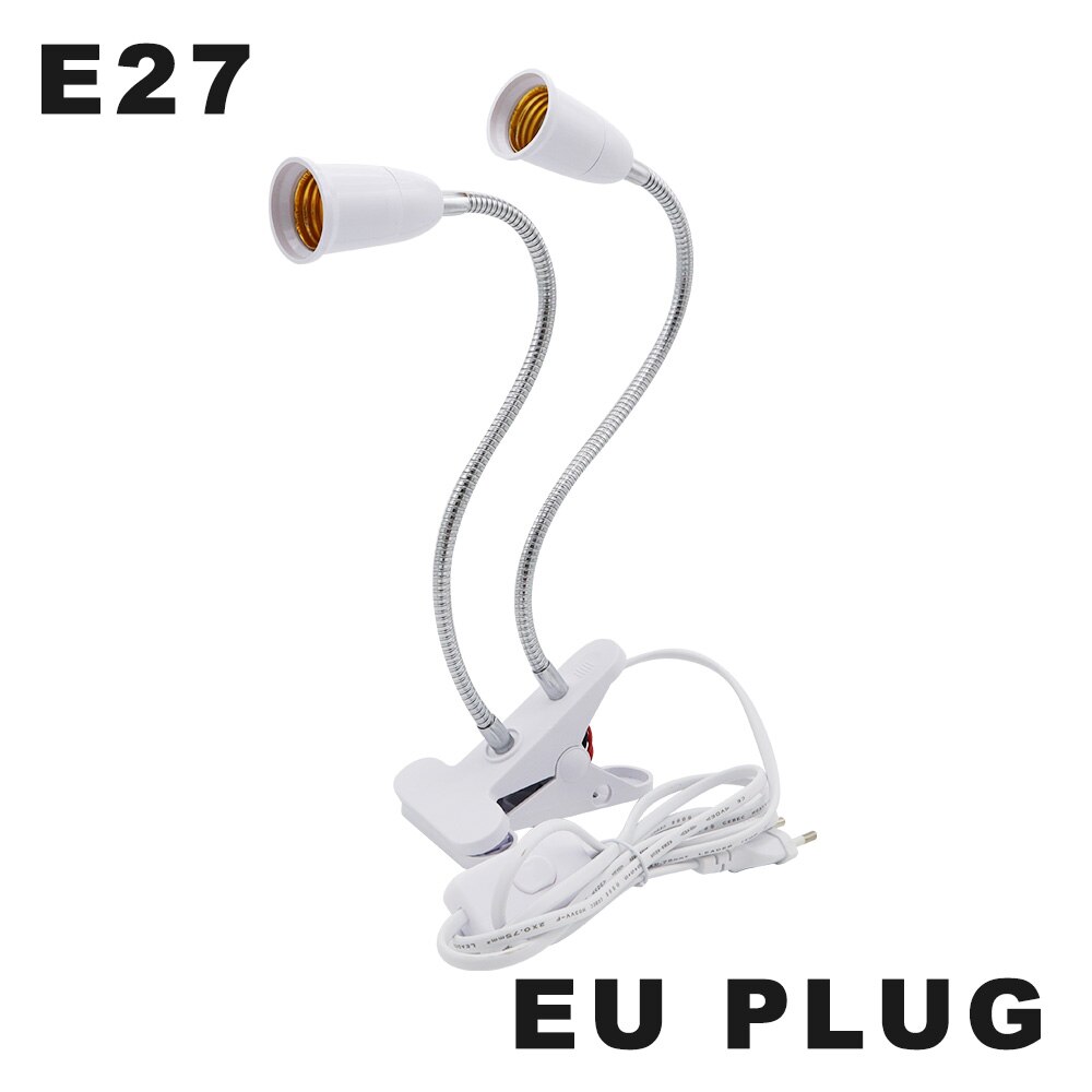18LEDs 28LEDs Plant Growing Lamp Bulbs Growing Lights Full Spectrum Growth Lamps for Indoor Flower Potted Planting: EU Plug(2head)