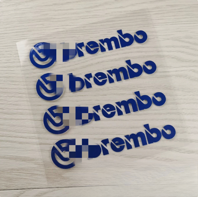 4PC knapp Motorrad Aufkleber für Brembo Motorrad Auto Bremssattel Aufkleber Wasserdichte Sonnencreme Vinyl Aufkleber Dekoration: dunkel Grau