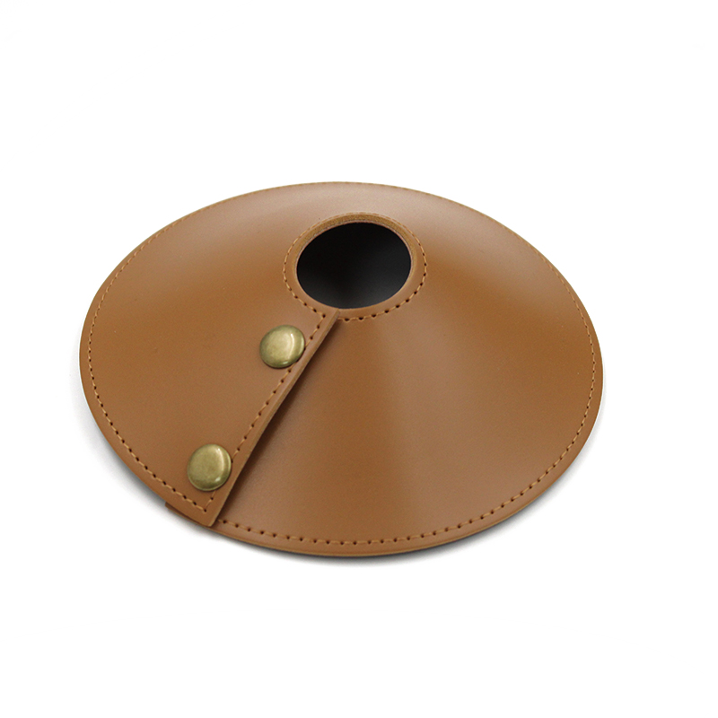 Lampenkap Lederen decoratieve hanglamp Lampenkap voor thuisbar Pub: Beige