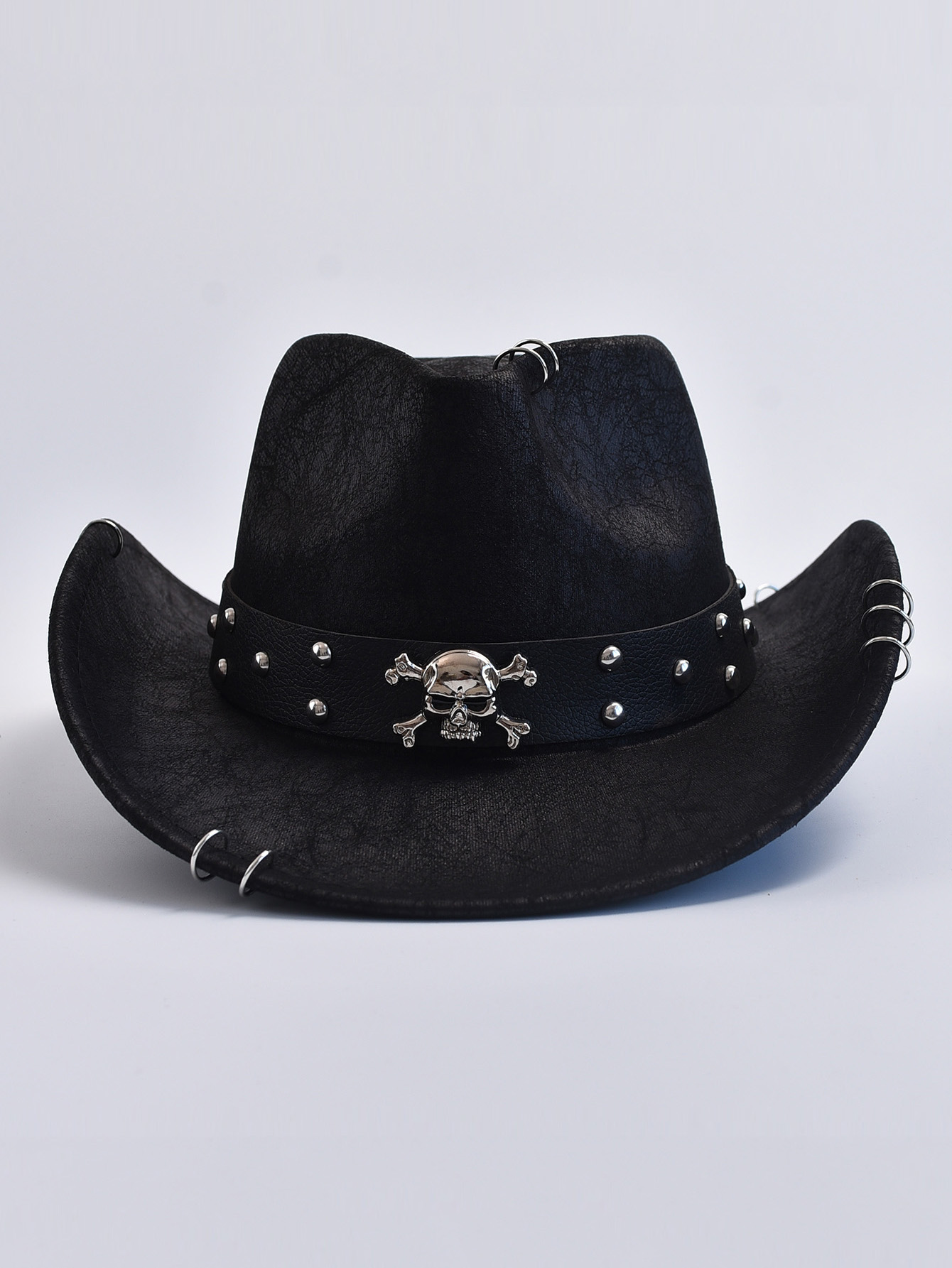 Kunstleder Vintage Western Cowboy Hut für Männer Gentleman Jazz Hüte Panama Cowgirl Hut Sombrero Hombre