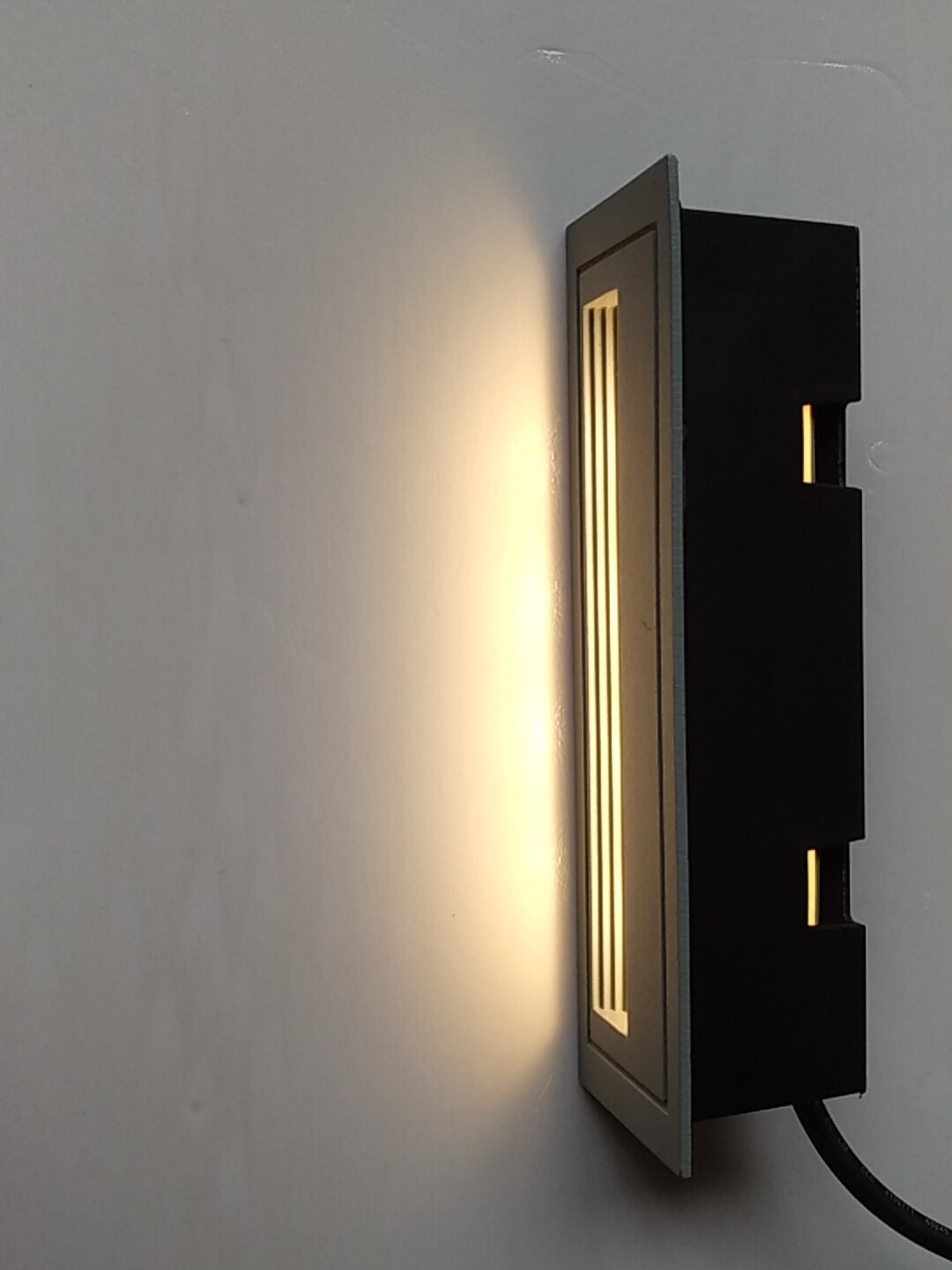 Lámpara de Buride subterránea para escalera de interior y exterior, empotrada, enterrada, ip54, 4W, 3000K, materiales cuadrados de aluminio, resistente al agua,