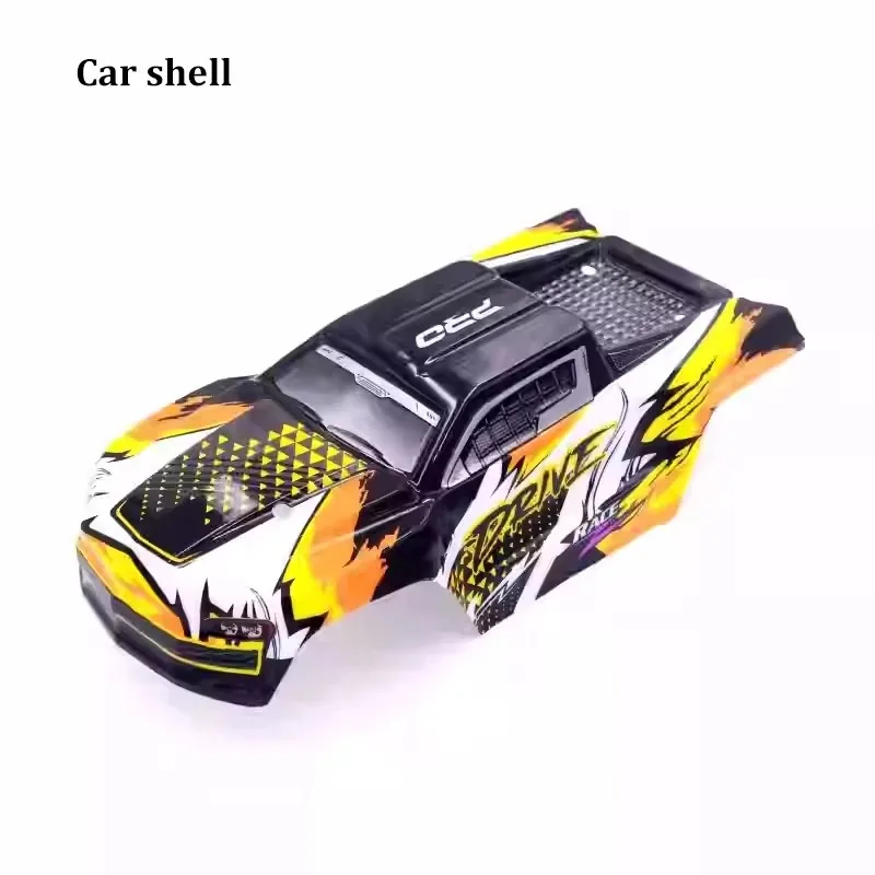 Topyond Coque De Carrosserie De Voiture RC Orange en PVC, Compatible avec la Voiture SCY 16102PRO 1/16 RC, Accessoire D'assemblage De Pièces De Rechange De Remplacement Facile