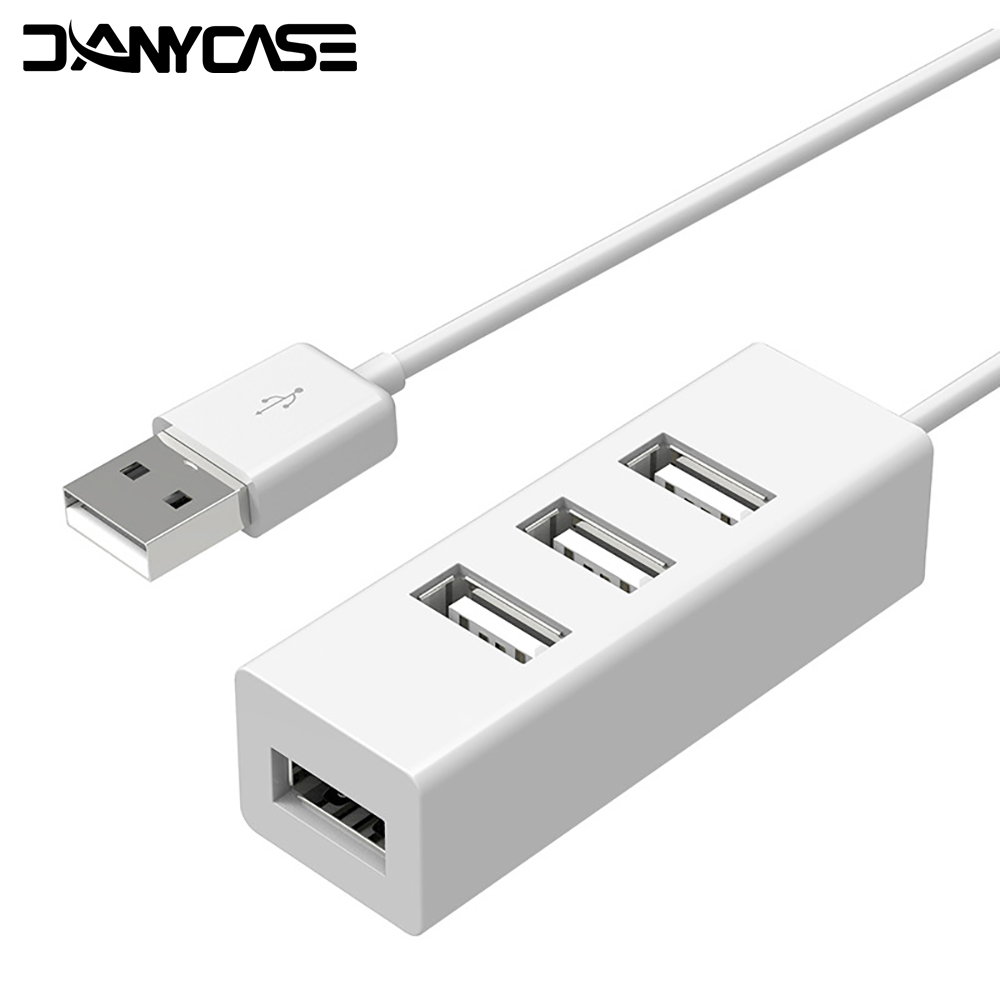 4 Port USB 2.0 Hub Adapter Mini USB Switch For PC Laptop Windows Surface Multi USB Splitter For Dell Macbook Air Pro Accessories