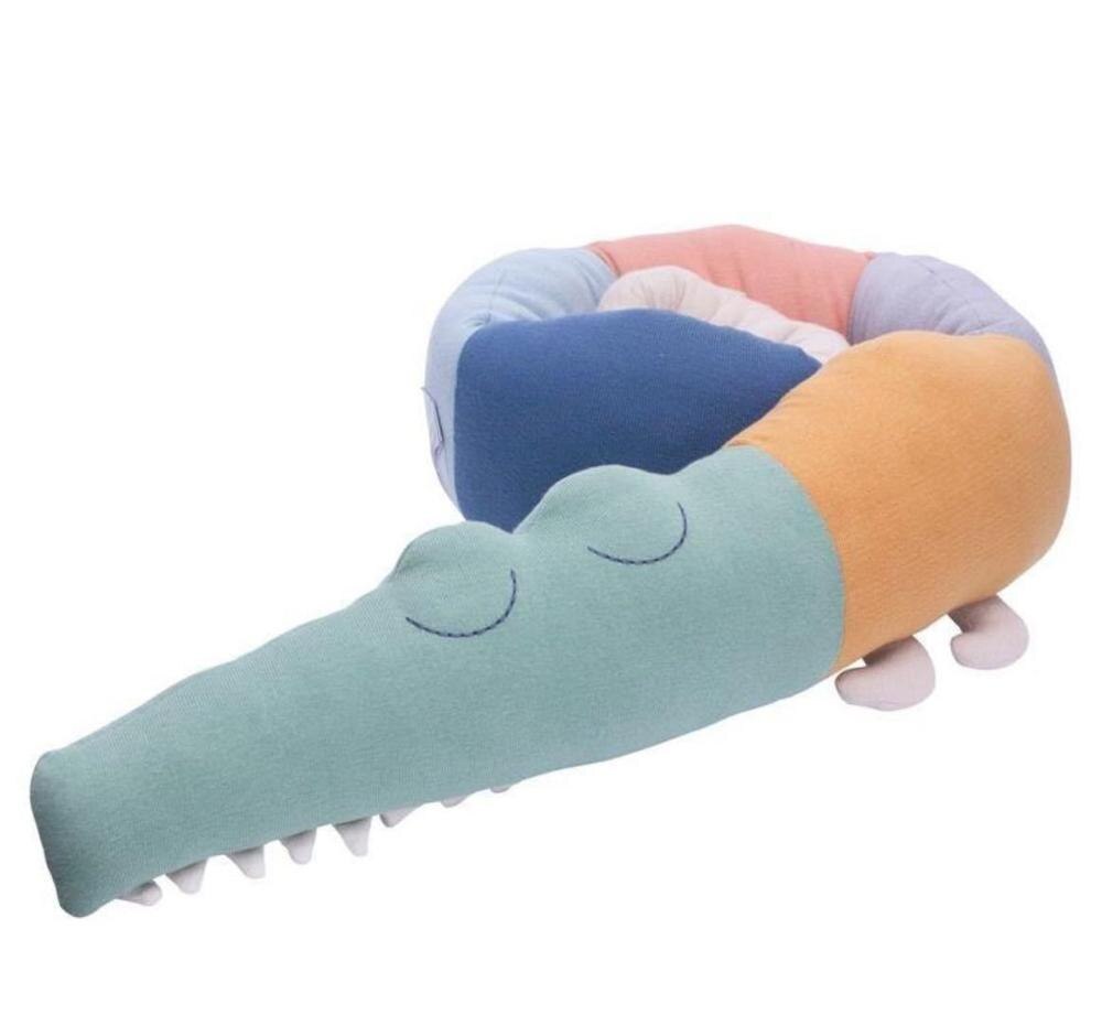 Oreiller crocodile nord-américain pour enfants | 185cm, oreiller apaisant, jouets décoratifs, chambre d'enfant, lit pare-chocs