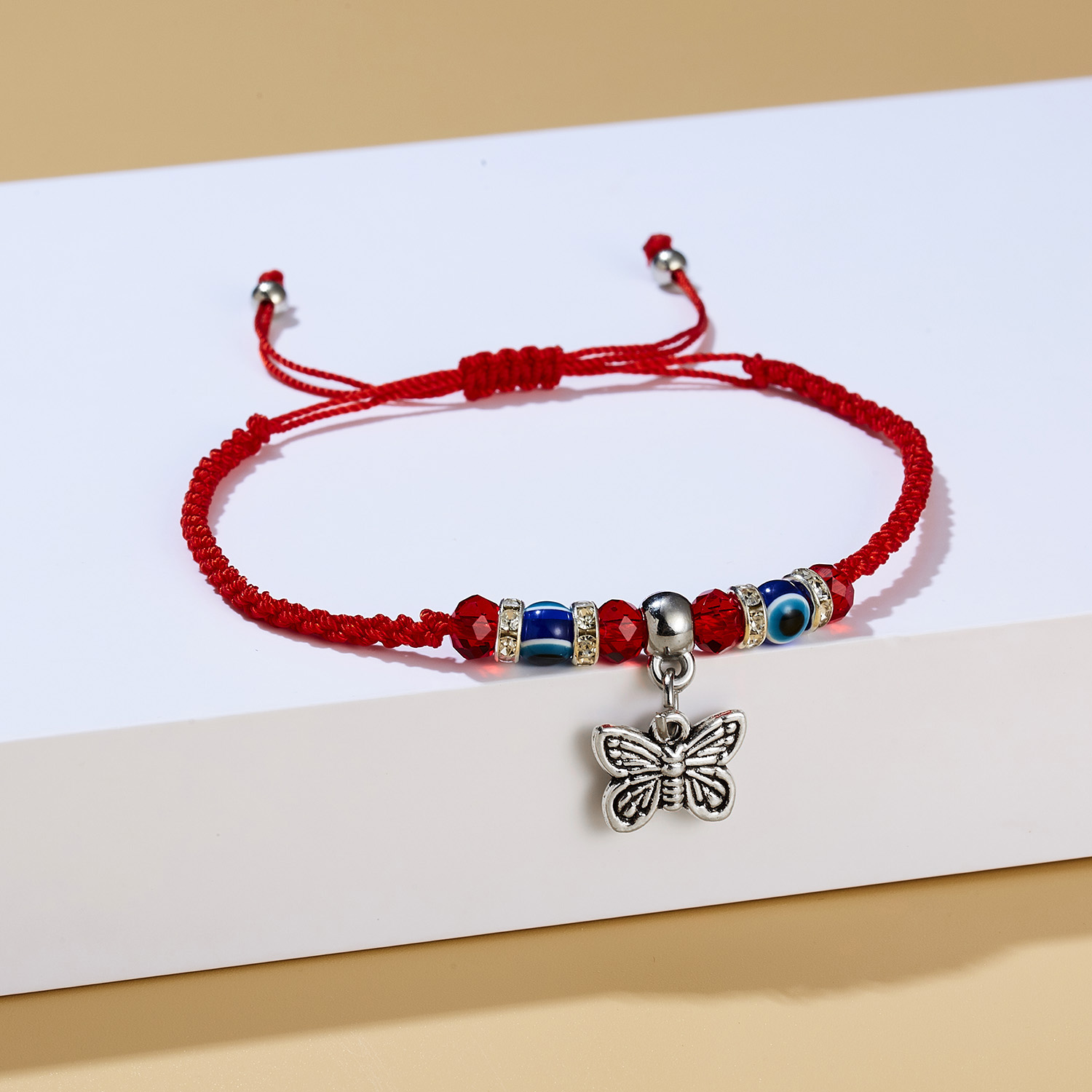 Mode Gevlochten Touw Kralen Blue Evil Eye Charm Armband Vrouwen Lucky Red String Hamsa Hand Armbanden Handgemaakte Vriendschap Sieraden: 1