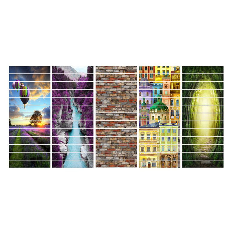 3D Stair Stickers Handicrafts Waterproof Removable Self Adhesive DIY Stairway Decals Stairs Decoration