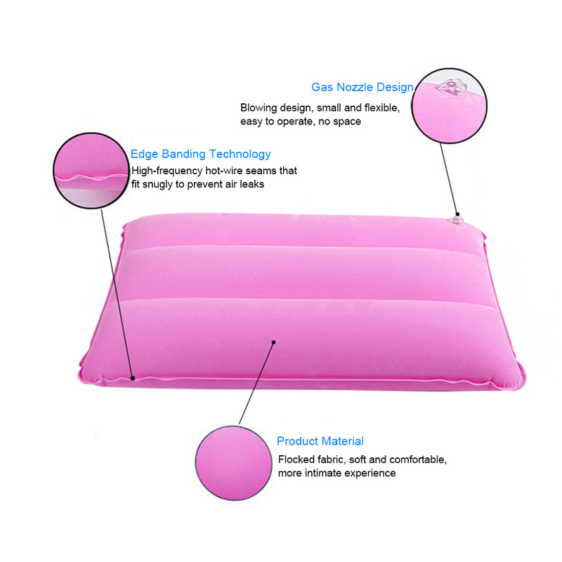 Portable ultra-léger carré Air gonflable voyage en plein Air oreiller doux avion oreiller voyage oreiller famille Couples meubles
