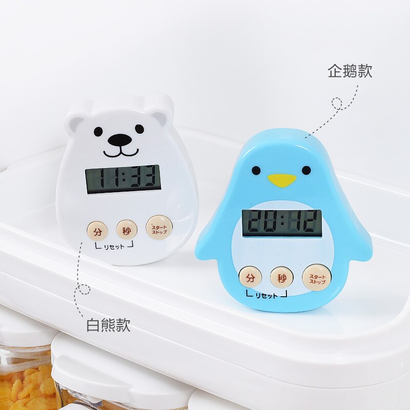 Japanese LEC kitchen timer cartoon timer student reminder timer child stopwatch alarm