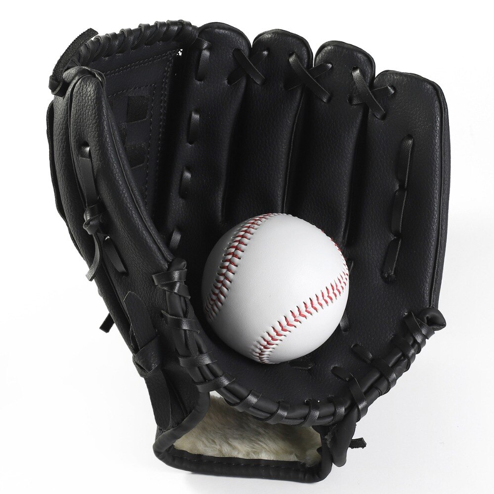 One Piece Thicken PU Baseball Glove Softball Training 10.5" 11.5" 12.5" Left Hand Infielder's Glove Men Women Kids