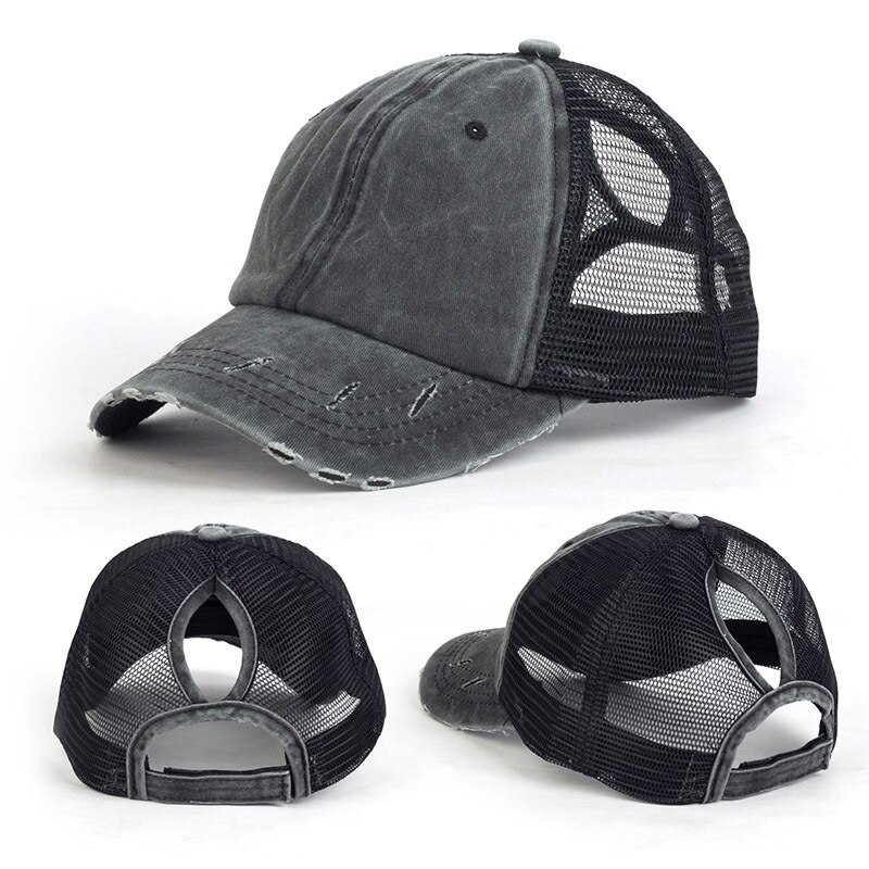 1 stk. justerbar solhat unisex afslappet almindeligt mesh baseball cap snapback hatte til kvinder mænd hip hop trucker cap streetwear hat