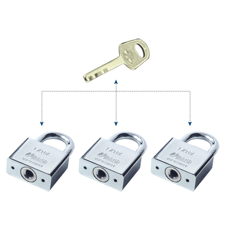 Stainless Steel Same Key Open All Lock Waterproof Rust-Proof Tamper-Proof Lock Door Padlock Home Small Dormitory Beam Lock