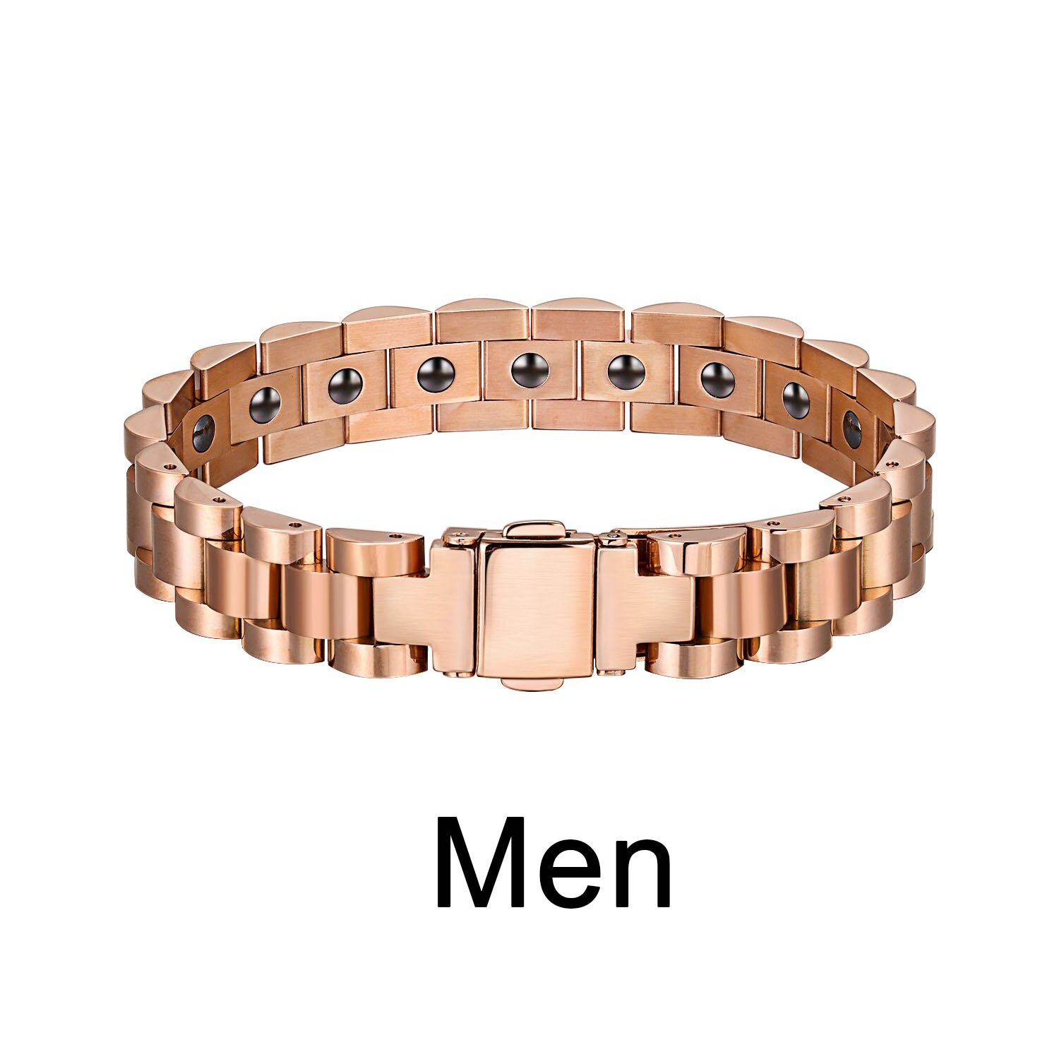 HOT Health Care donna uomo bracciali cinturino fibbia terapia magnetica bracciale coppia ornamento regalo di compleanno anti-radiazioni: 5