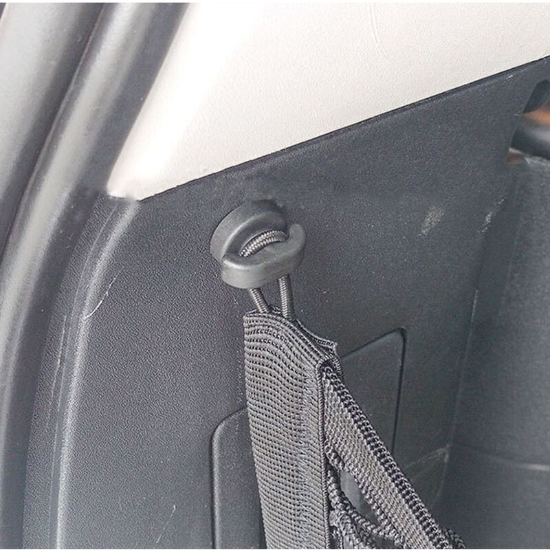2/4/8pcs Universal Car Net Bag Buckle Tie Down Hook Ring Screw Mount Automobile Rear Trunk Loop Hanging Fixed Hook Buckle