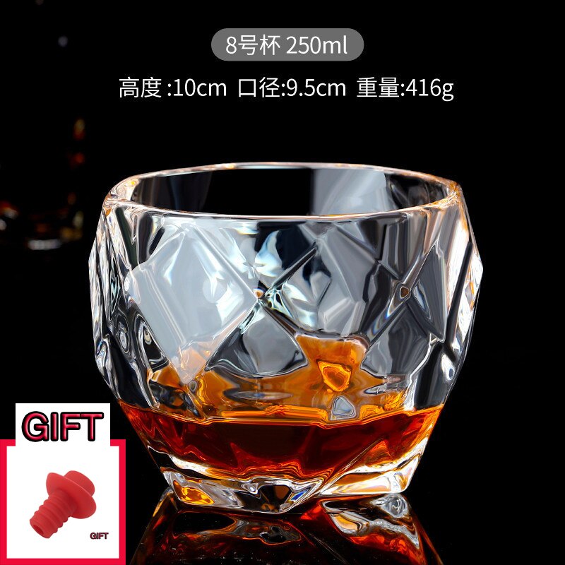 Glass Bar Hotel Home whisky beer glass wine Crystal Wine Glass Wine Set good Multiple styles can be selected: J Gift pingsai