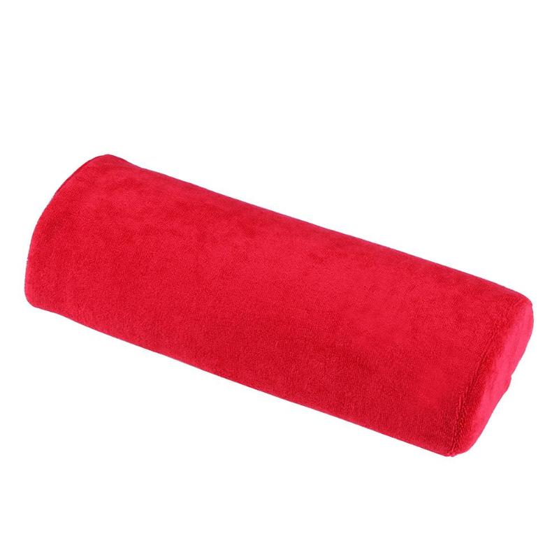 Almohadilla de descanso de manos para manicura, cojín de mano lavable, soporte para almohada, reposabrazos de brazo, herramienta de equipo de belleza para salón de manicura, 6 colores: Borgoña
