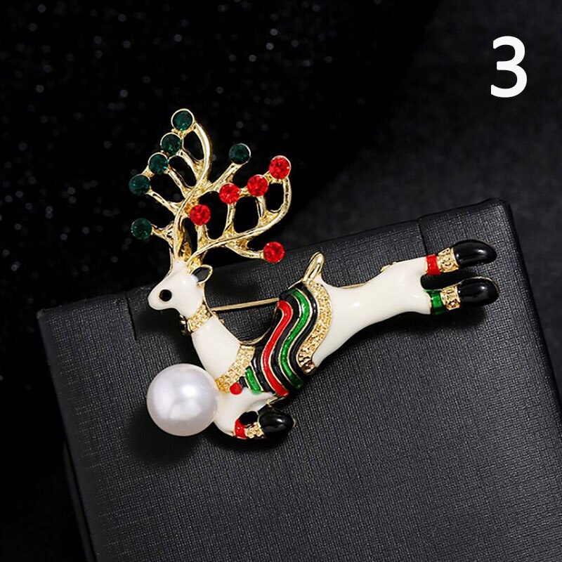 Portable Christmas Pins Wreath Ladies Brooches Lots Shape Brooch Pin: N3