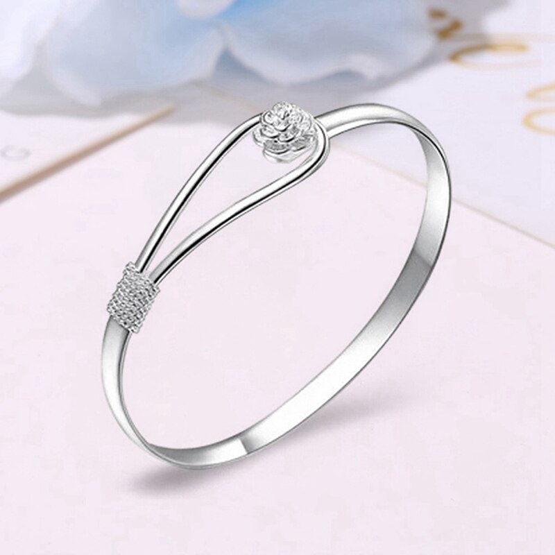 Moda sakura charme líquido manguito jóias pulseira