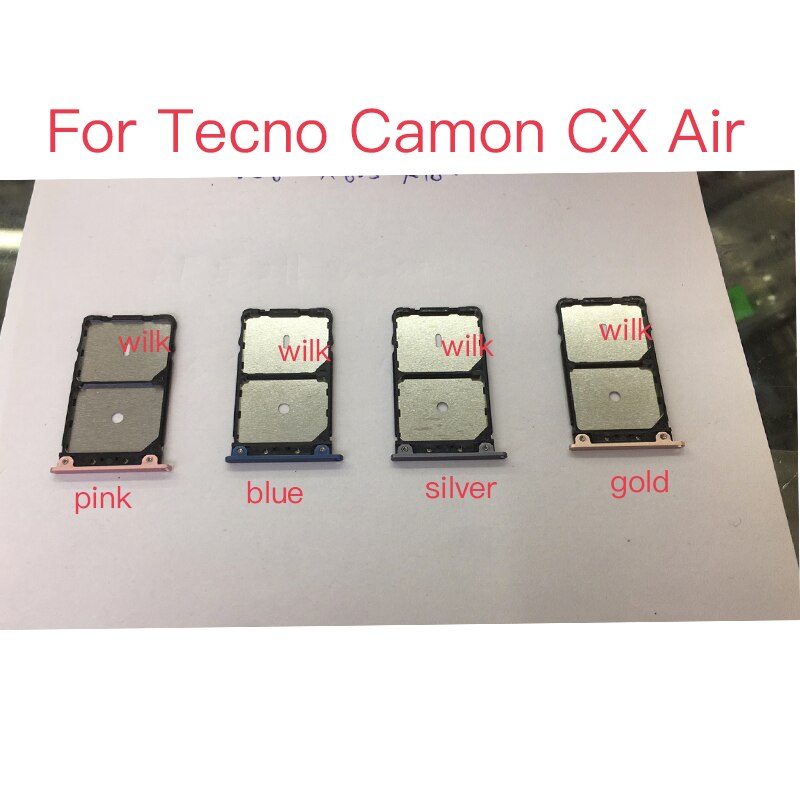 Sim Tray Holder For Tecno Camon CX Air SIM Card Tray Slot Holder Adapter Socket Repair Parts