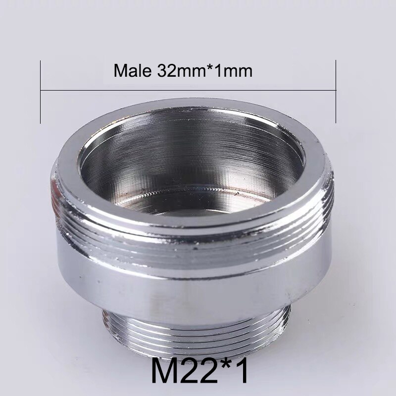 Koper Vernikkeld M22 Reducer Kraan Adapter 16 18 20 22 24 26 28 30mm Mannelijke Vrouwelijke Keuken Badkamer messing Water Tape Joint: Clear