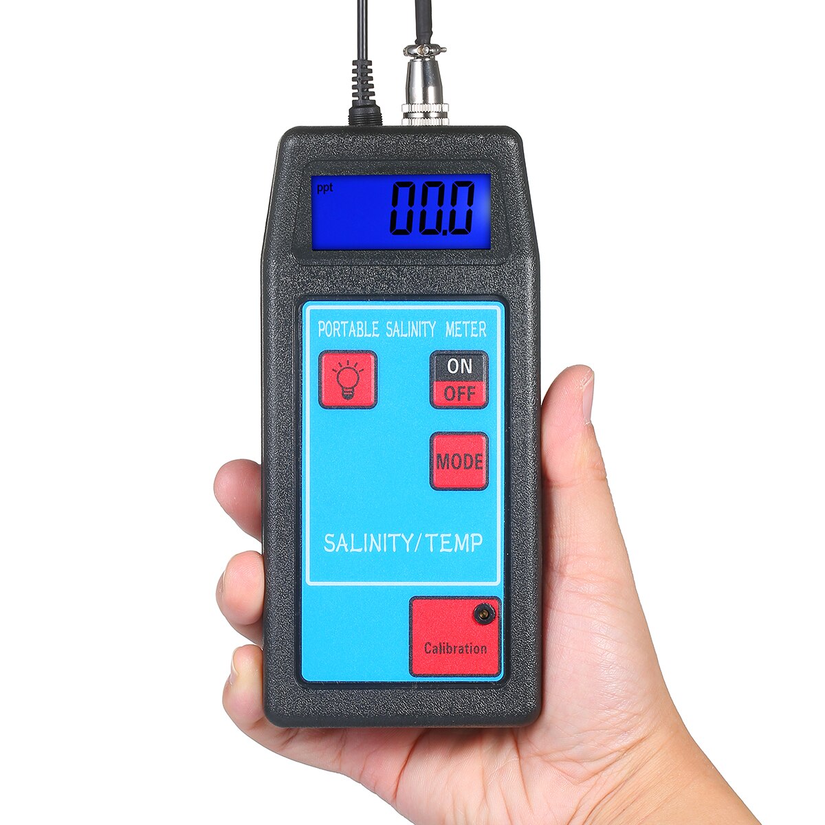 2 in 1 atc salinometer saltmåler salt saltvandsmåler saltindhold refraktometer mad saltindhold tester temperatur salinitetsmåler