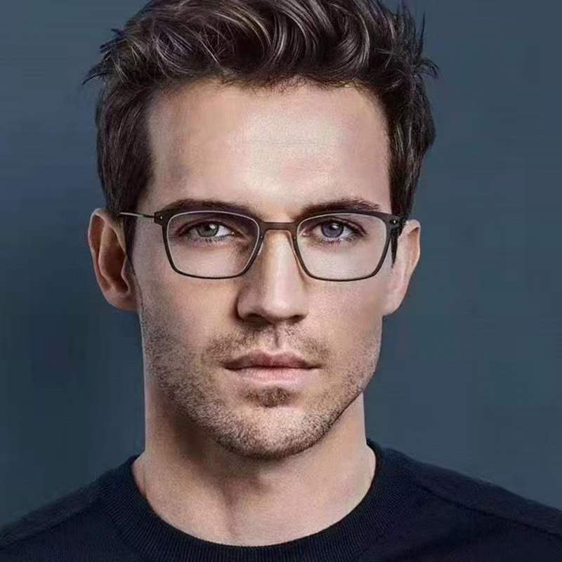 Denmark Brand Titanium Prescription Eyeglasses 6536 Square Ultralight Screwless Glasses Frame Men Women Myopia Optical Spectacle