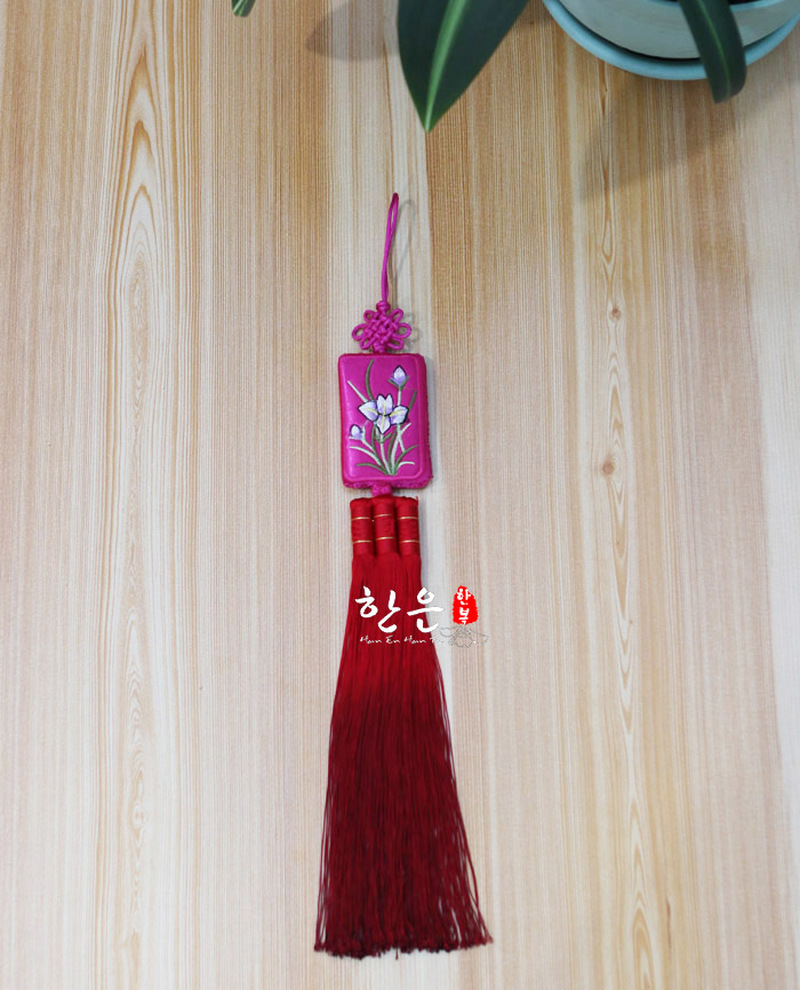 South Korea Imported Hanbok Pendant / Double-sided Embroidery Pendant / Korean Car Pendant