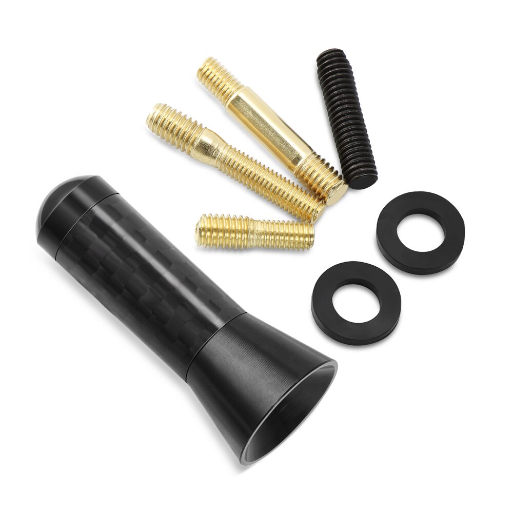 3.5cm Car Roof Antenna Carbon Fiber Short Stubby Mast Antenna for Fiat 500 500x ducato tipo panda bravo doblo stilo freemont