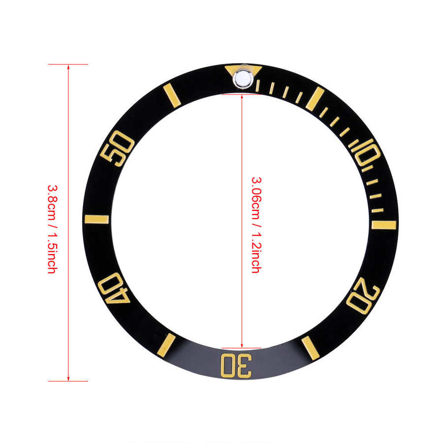 Horloge voor horlogeopslag 4 kleuren keramisch horloge polshorloge bezel inzetstuk lus vervangende onderdelen horlogekast