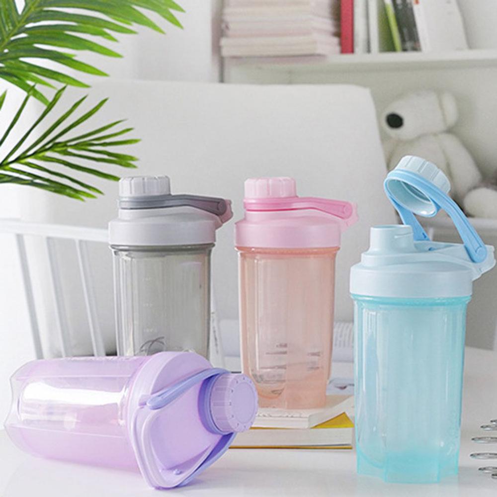 500ml shaker fles milkshake proteïnepoeder shaker mix fitness waterfles sport waterkoker keuken shake fles buiten sportschool