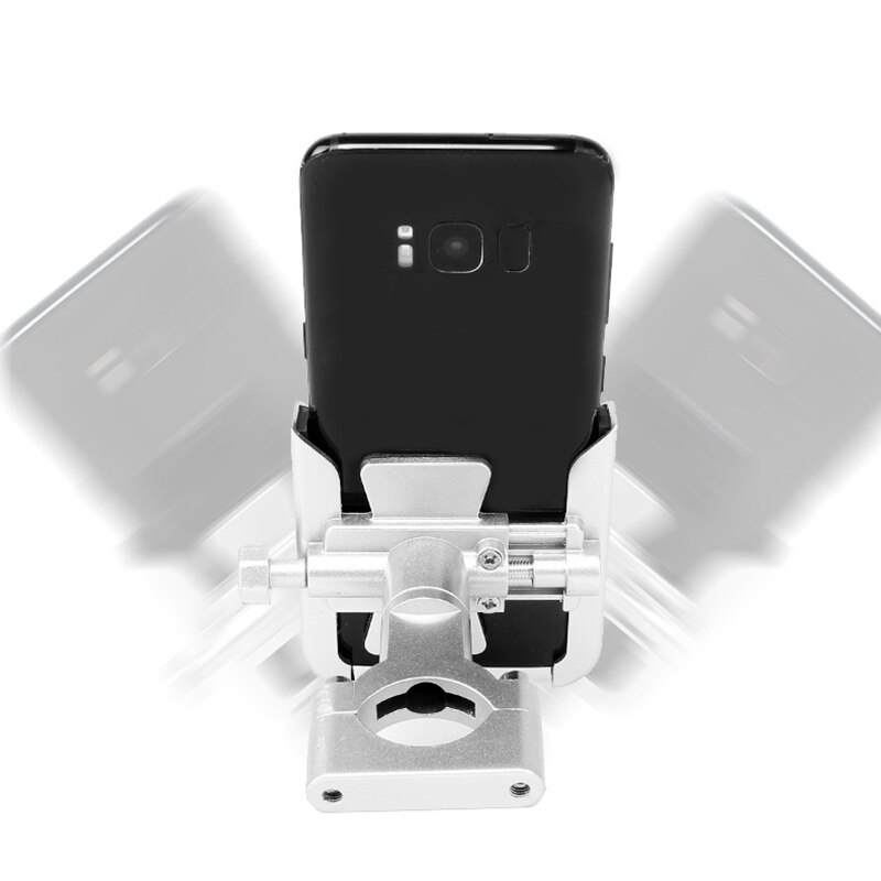 Support Téléphone Moto Universel élastique - Rotatif 360°, Anti-vibrations, Fixation Sans Outils, Compatible Guidon 1,8-2,8 Cm - 2