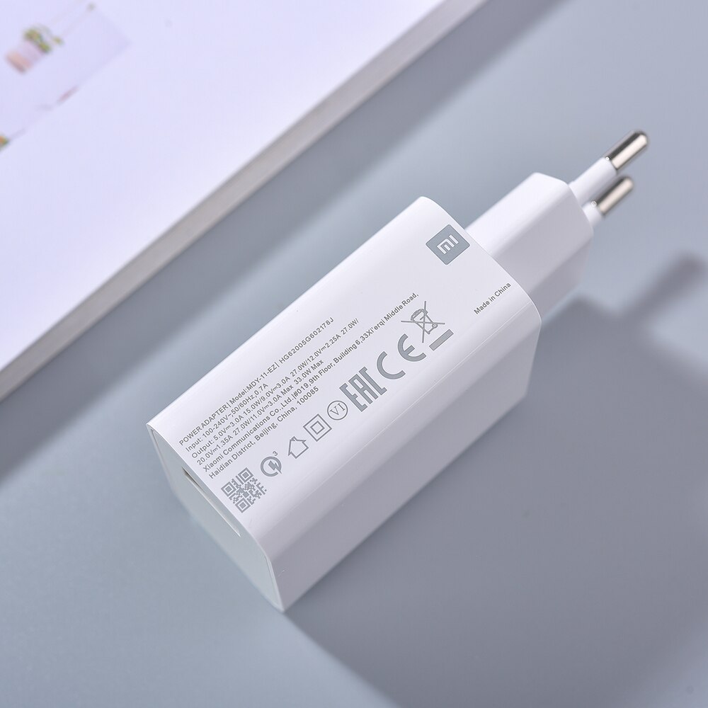 33W Turbo Charger EU/US Fast Charge Adapter 100cm 5A USB Type C Cable For Xiaomi Mi Mi 10 10T Pro Poco X3 Pro F3 Redmi Note 10S