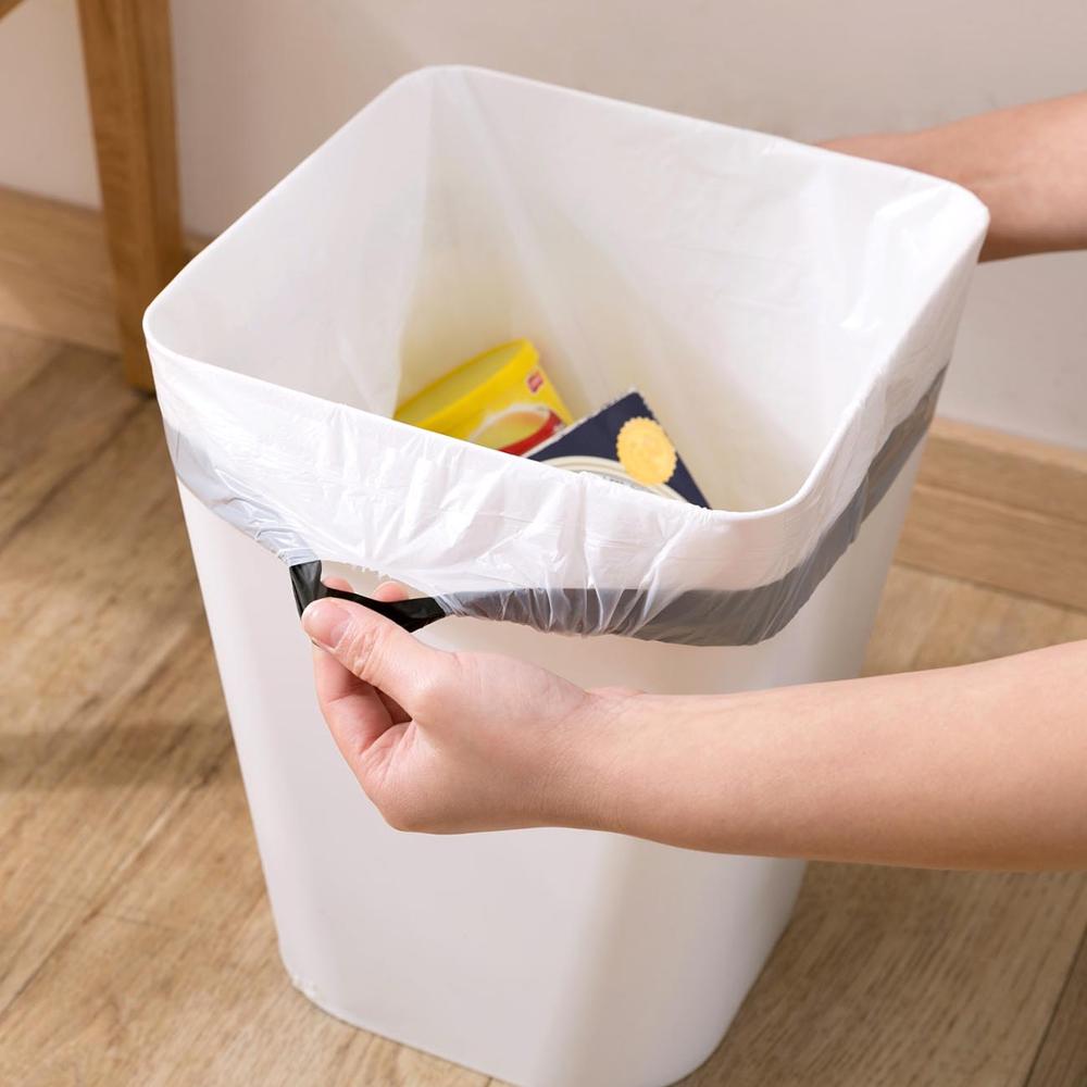 100/60PCS Disposable Garbage Bags Drawstring Kitchen Trash Bag Portable Disposable Household Plastic Bag