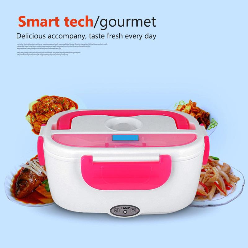 220v lunchbox voedselcontainer draagbare elektrische verwarming voedselverwarmer rijstcontainer serviessets