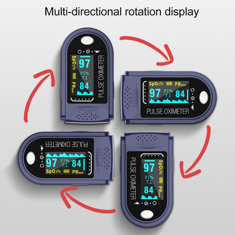 Bærbar fingerpulsoximeter blod iltmætningsmåler fingerspids pulsoximeter spo 2 monitor oximetro oximeter