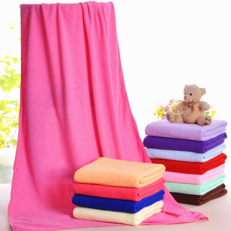 Snel drogende handdoek van vezel, microvezel, absorberend strandhanddoek, 70 x 140cm draagbare handdoek, jurk, dames, nachtkleding, spa, lichaamspakking