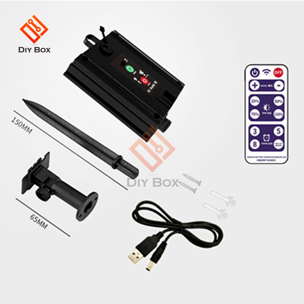 Kit de boîte de batterie solaire 3V 24V, panneau lumineux au Lithium alimenté avec perceuse, pelle, télécommande pour lampe à bande Led, bricolage