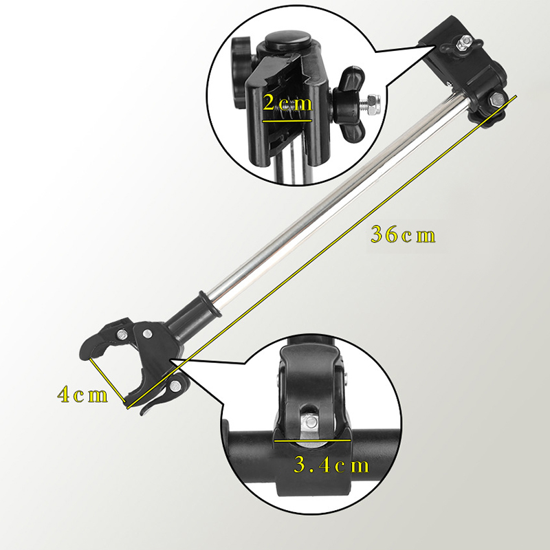 Soporte de barra de paraguas para silla de cochecito de bicicleta, soporte de montaje para cochecito, silla de ruedas, conector de paraguas, herramienta de equipo de lluvia para exteriores