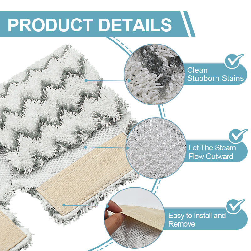 Tvättbara och återanvändbara ångmoppdynor som ersätter shark pro och genius steam pocket mop system