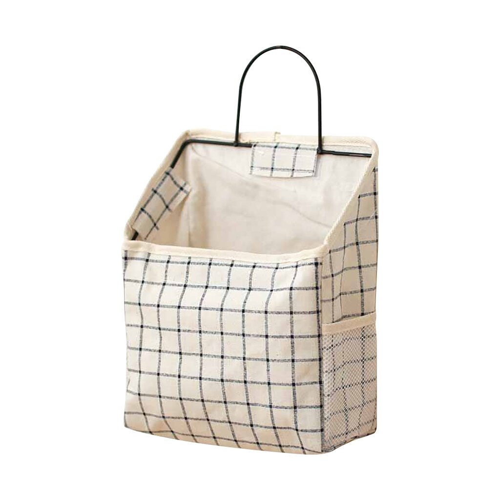 Wall-mounted Storage Bag Book Magazine Mobile Phone Holder Storage Bag With Hook Pocket Storage Bags Containers Closet Organizer: 8