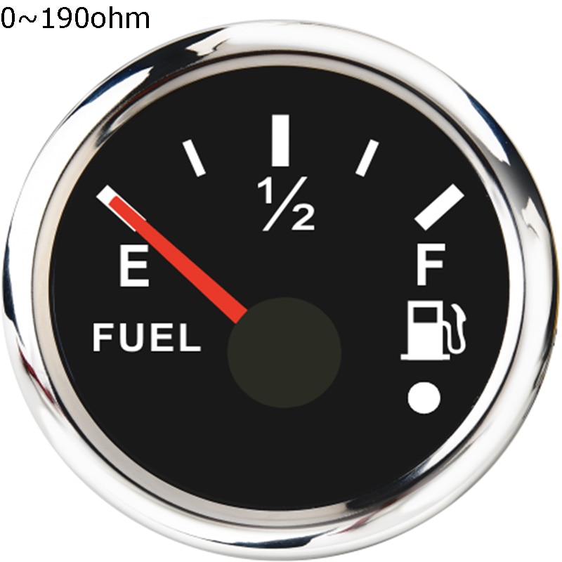 Rustfrit stål 316 lmarine brændstofniveauindikator 0 ~ 190 ohm brændstofniveaumåler 12v/24 vfit til universalbådbil