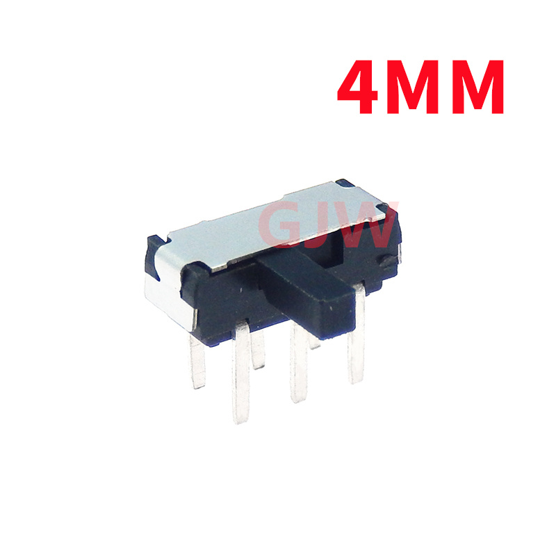 10PCS Slide Switch Micro-power Toggle Switch Single and Double-row Direct-inserted Horizontal Sliding Second Gear Third Gear: Ivory